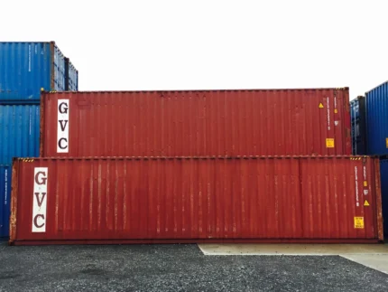 Contenedor marítimo 40 pies usado acero Corten 76 m³ alta capacidad