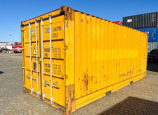 Contenedor marítimo 20 pies usado acero Corten 33,2 m³ alta seguridad