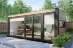Casa contenedor «V5» 6×2 m totalmente aislada para oficina en casa, sala de jardín o casa de invitados - Imagen 2