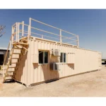 Casa contenedor de 40 pies modelo Elgin 120 m² moderna y sostenible con distribución modular