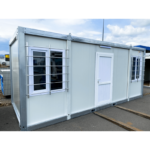 Bungalow de obra 14 m² 6x2,4 m en panel sándwich con aislamiento poliuretano y equipamiento eléctrico - Imagen 2